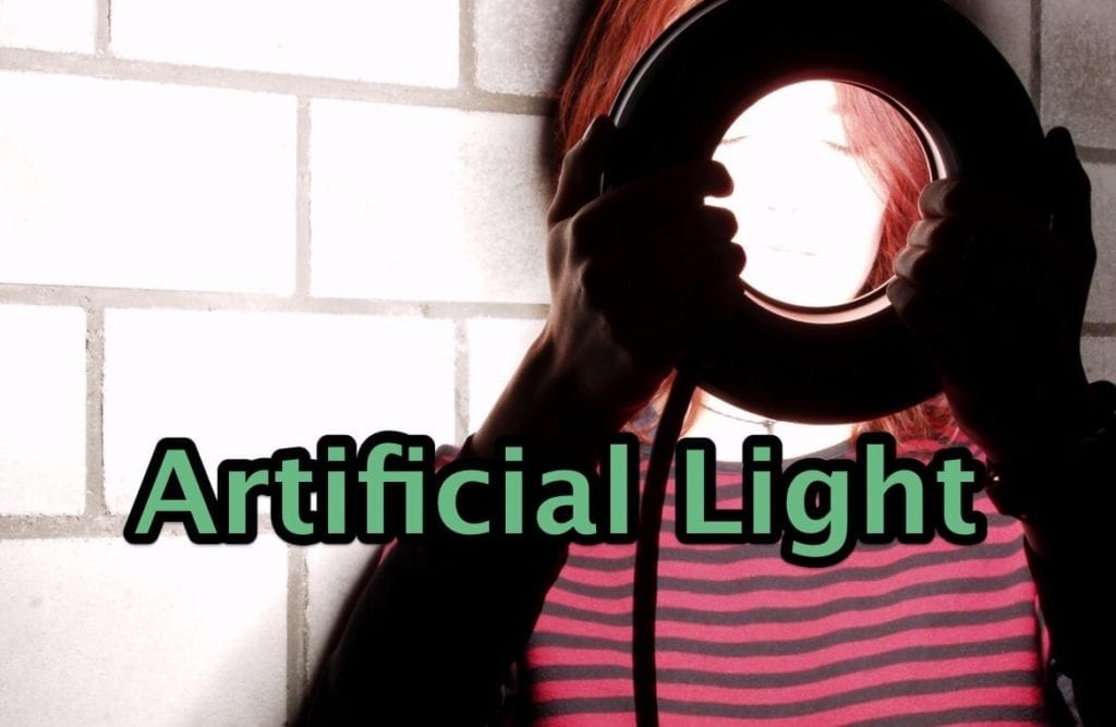 using artifical light for youtube videos