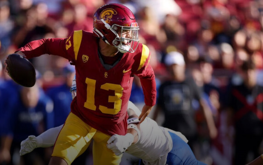Caleb Williams’ 4 TDs help No. 6 USC put up 56 points on San Jose State