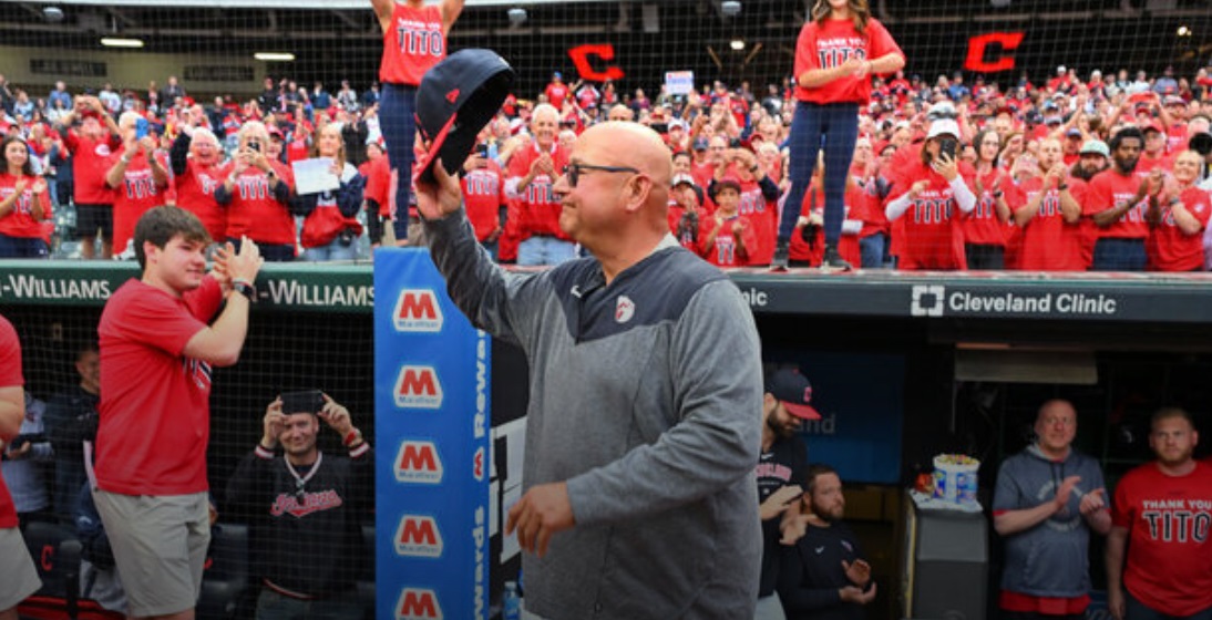 Cleveland salutes Francona with multiple ovations in final home game