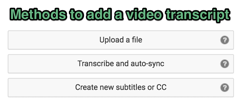 create transcripts to get more subscribers