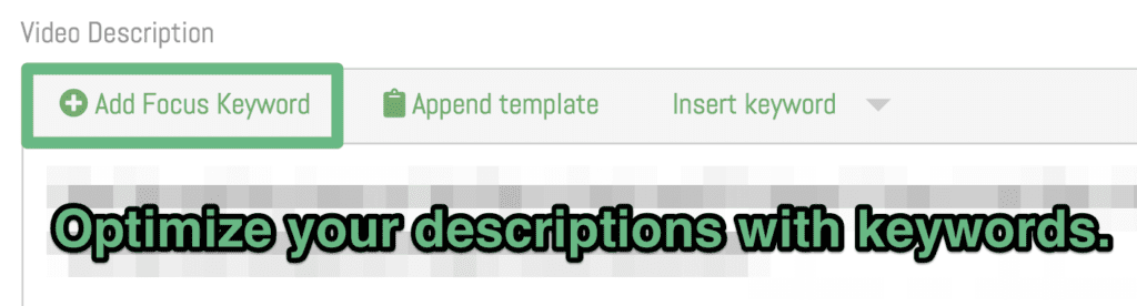 optimize video descriptions with a youtube seo tool