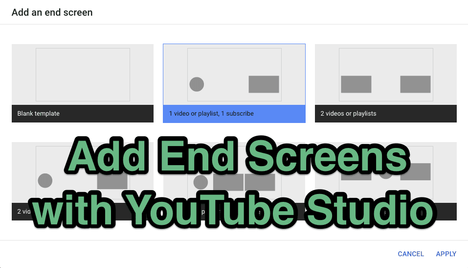 by adding end screens with youtube studio you can include a direct subscribe CTA 