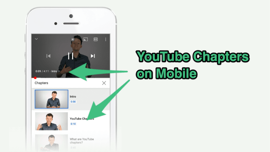 youtube chapters on mobile